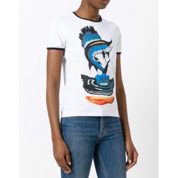 J.W. Anderson Tops - J. W. Anderson Marlin Graphic Short Sleeve Tee